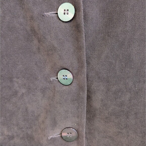 Worthington Burgundy‎ Velvet Velour Button Blazer Jacket Women Size 8P - Picture 3 of 11